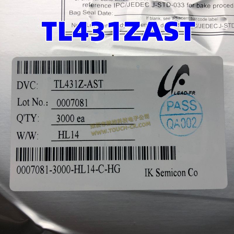 TL431ZAST SOT-23 IK Semicon 可编程精度基准（Vref 2.5V）芯片