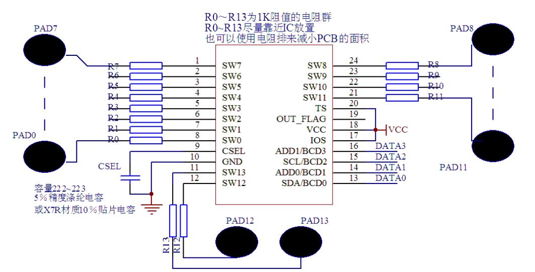 WTC7514DSI(W)使用 BCD 码（8421）接口的工作电路图.jpg