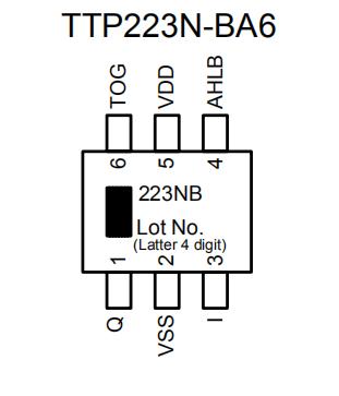 TTP223N-BA6封装配置：.jpg