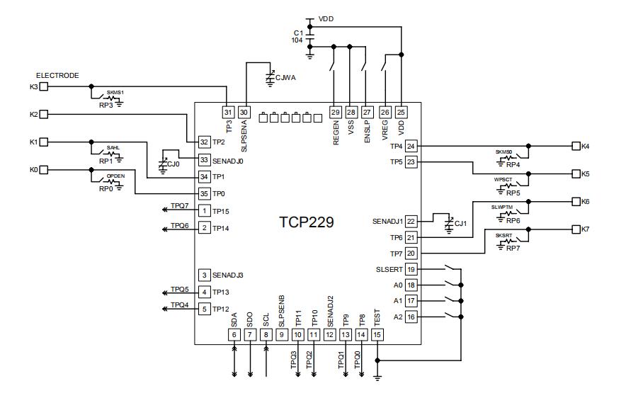 TTP229 8 键模式参考应用电路图.jpg